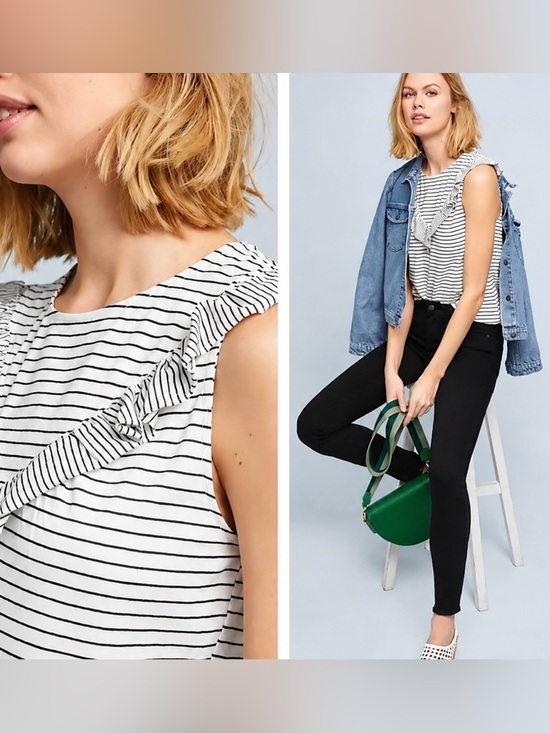 Maeve for Anthropologie Tops - Maeve for Anthropologie Kalama Stripe Top Size L